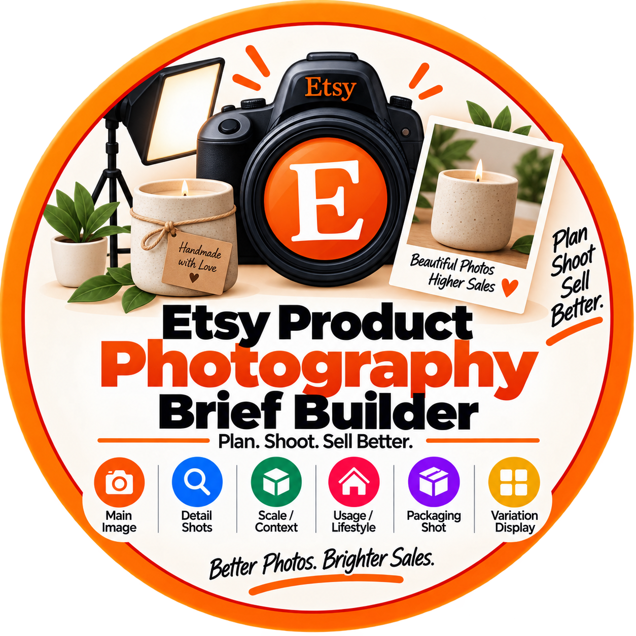 Etsy Product Photography Brief Builder