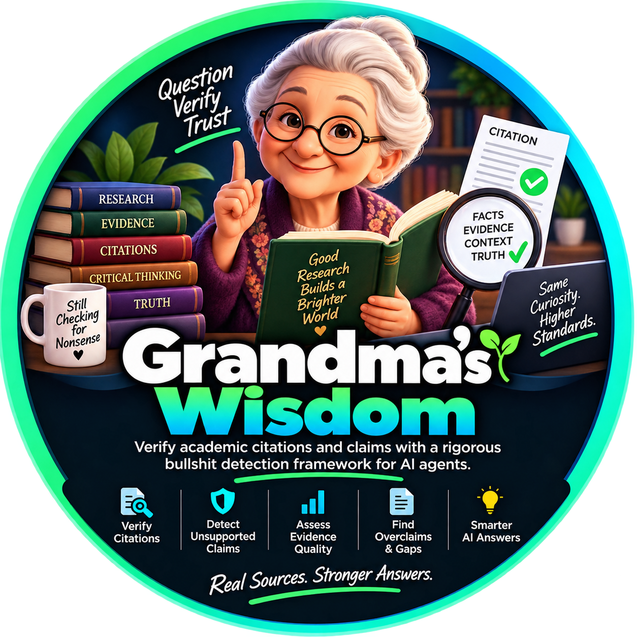 Grandma's Wisdom — Academic Claim & Citation Auditor ⭐