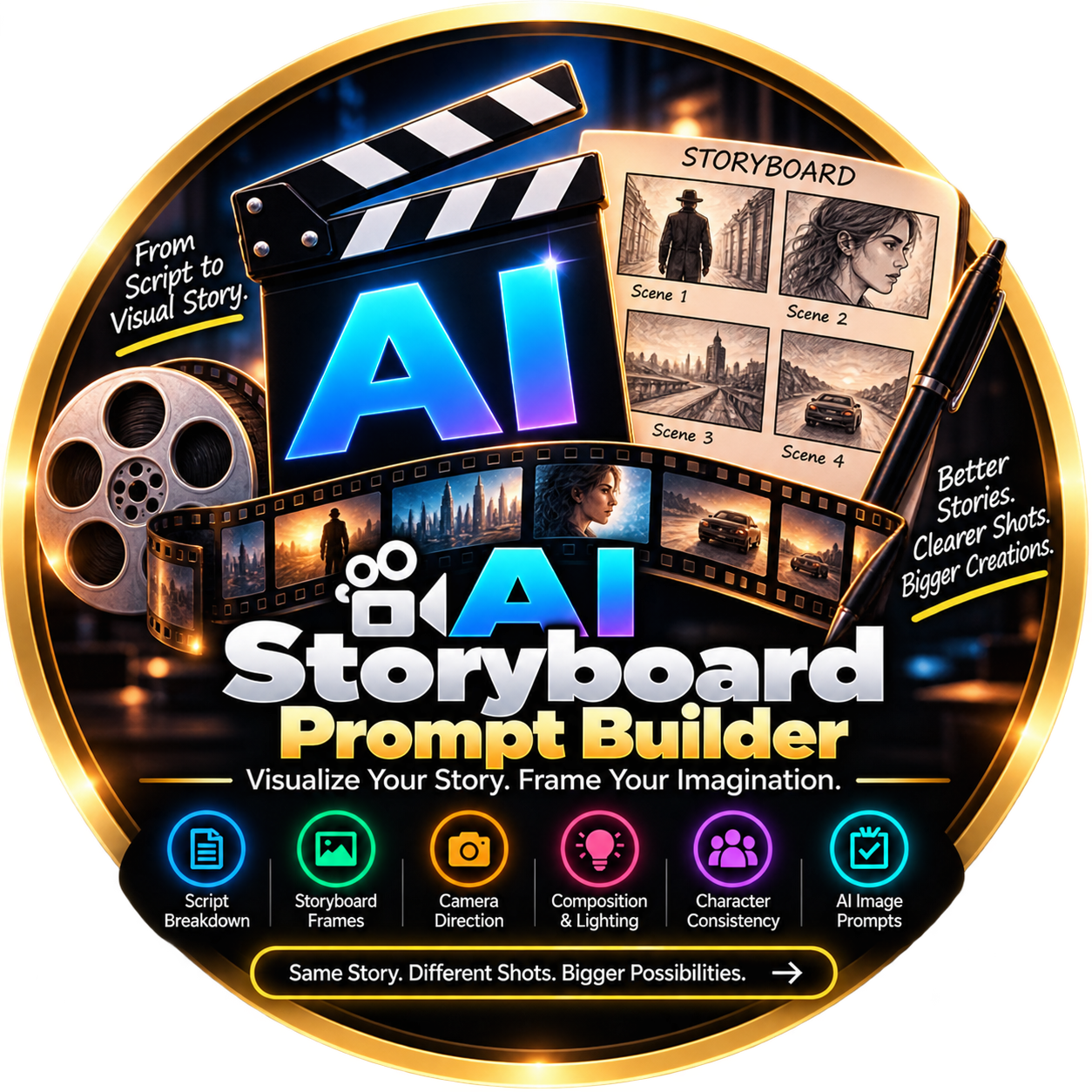 AI Storyboard Prompt Builder