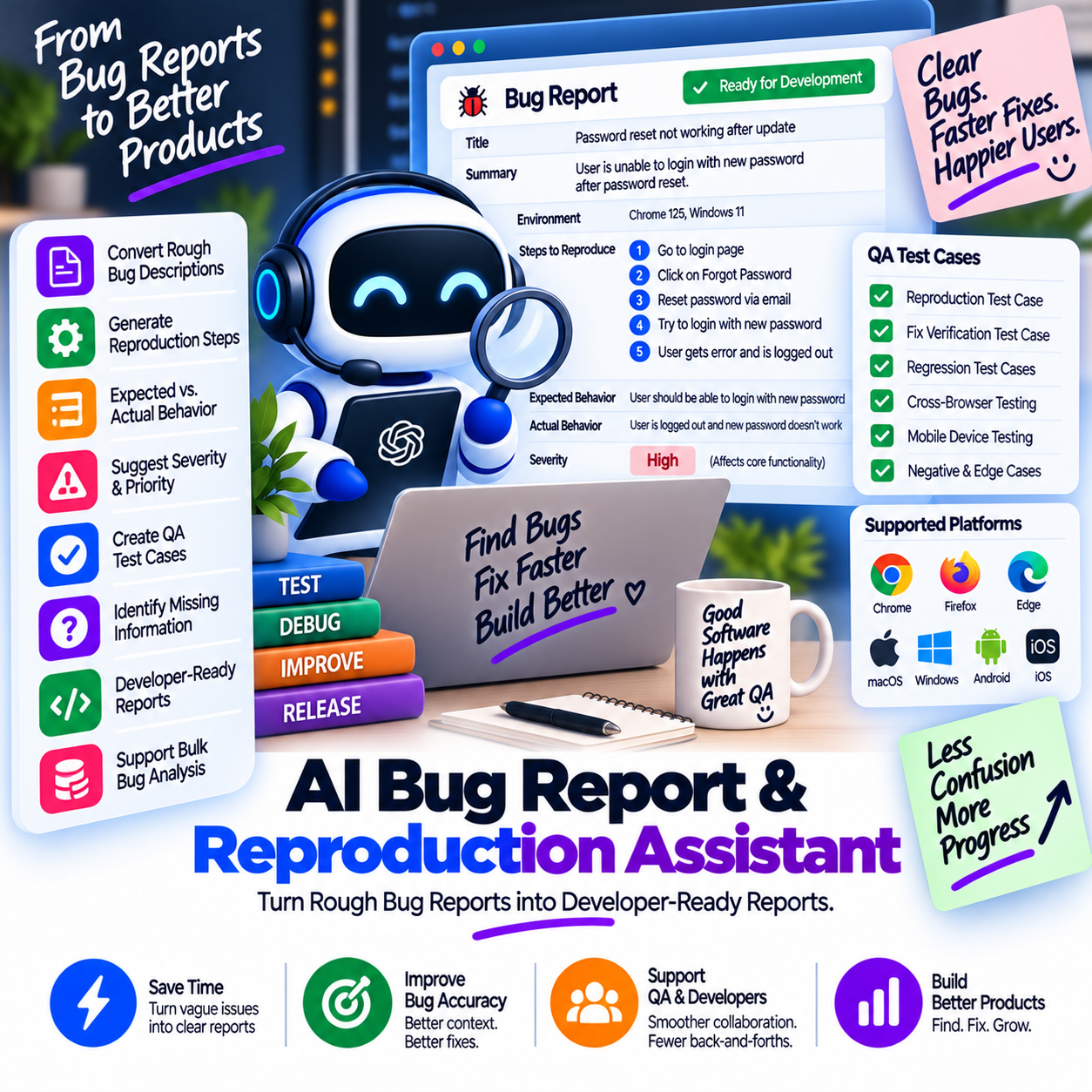 AI Bug Report & Reproduction Assistant