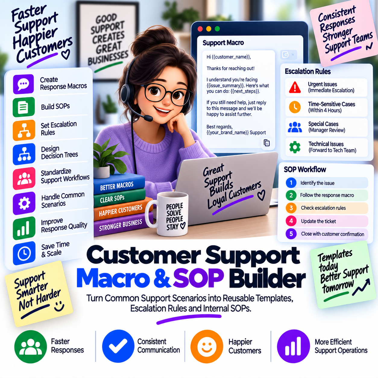 Customer Support Macro & SOP Builder