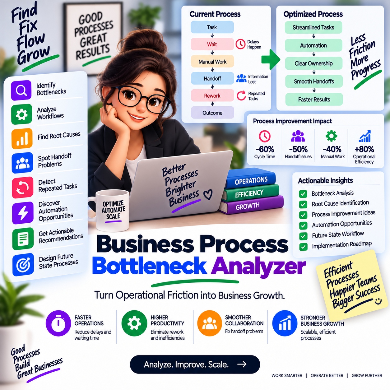 Business Process Bottleneck Analyzer