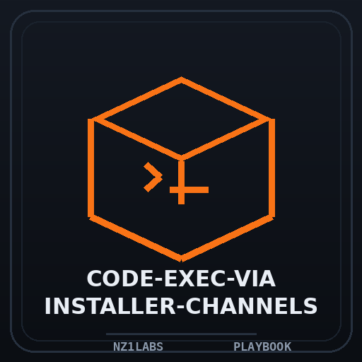 code exec via installer channels