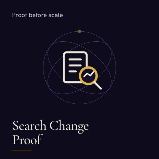 Search Change Proof — On-Page SEO QA