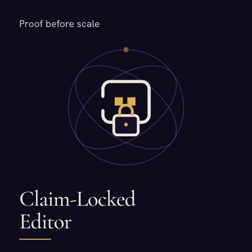 Claim-Locked Editor — Preserve Facts
