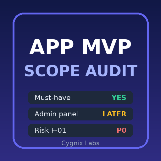 Website Project Scope: MVP Checklist + Risk Map