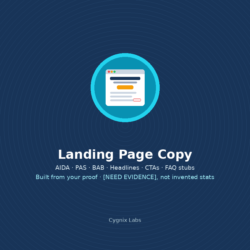 Turn Any Offer into Landing Page Copy That Converts