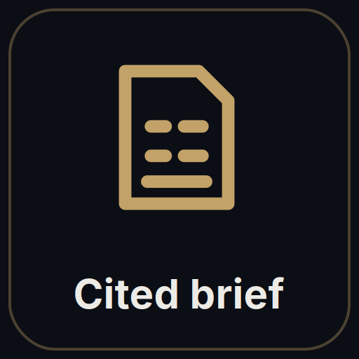 Cited Brief System: Due Diligence Brief With Citations