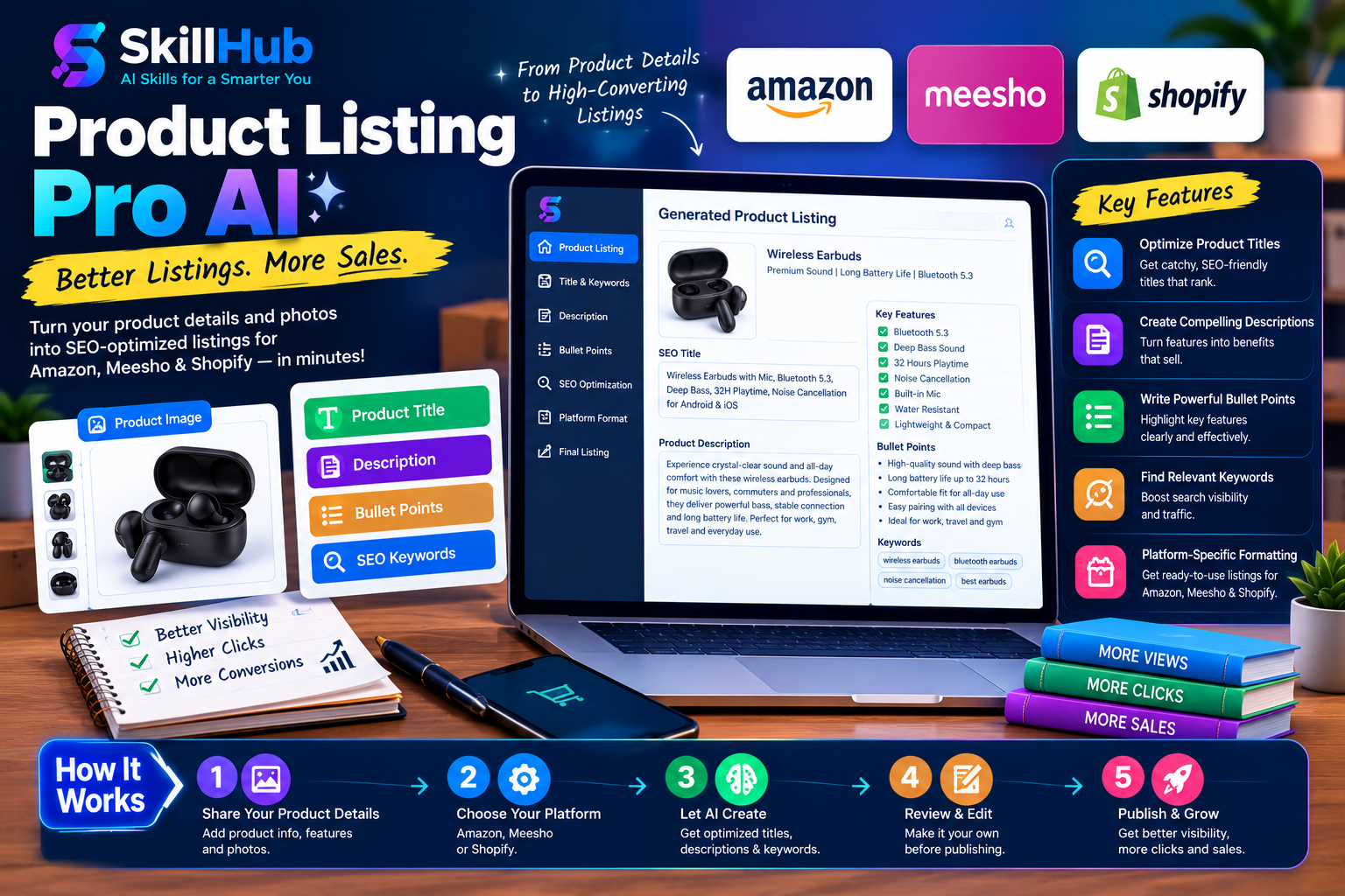 Product Listing Pro AI With SEO & Bullet Points