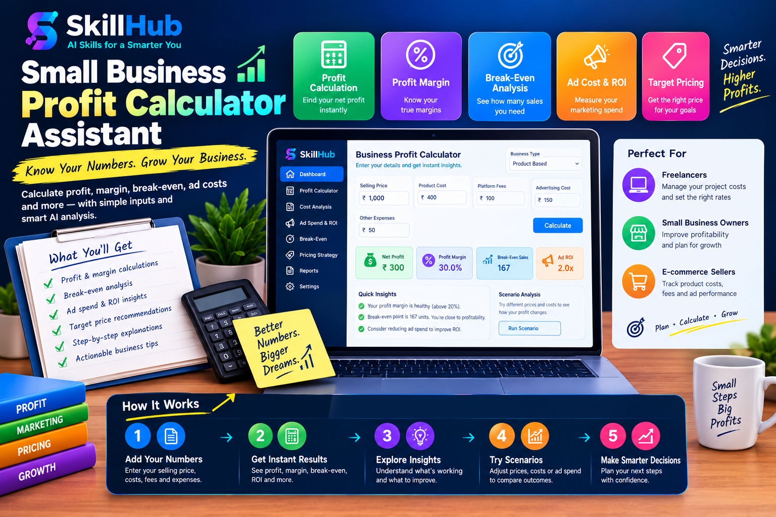 Small Business Profit Calculator Assistant