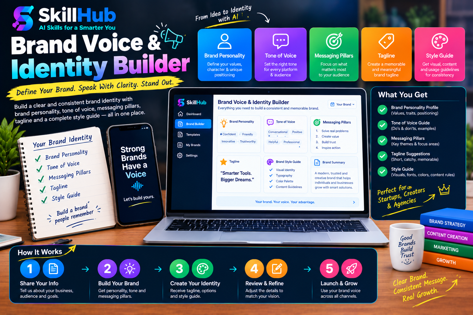 brand voice identity builder