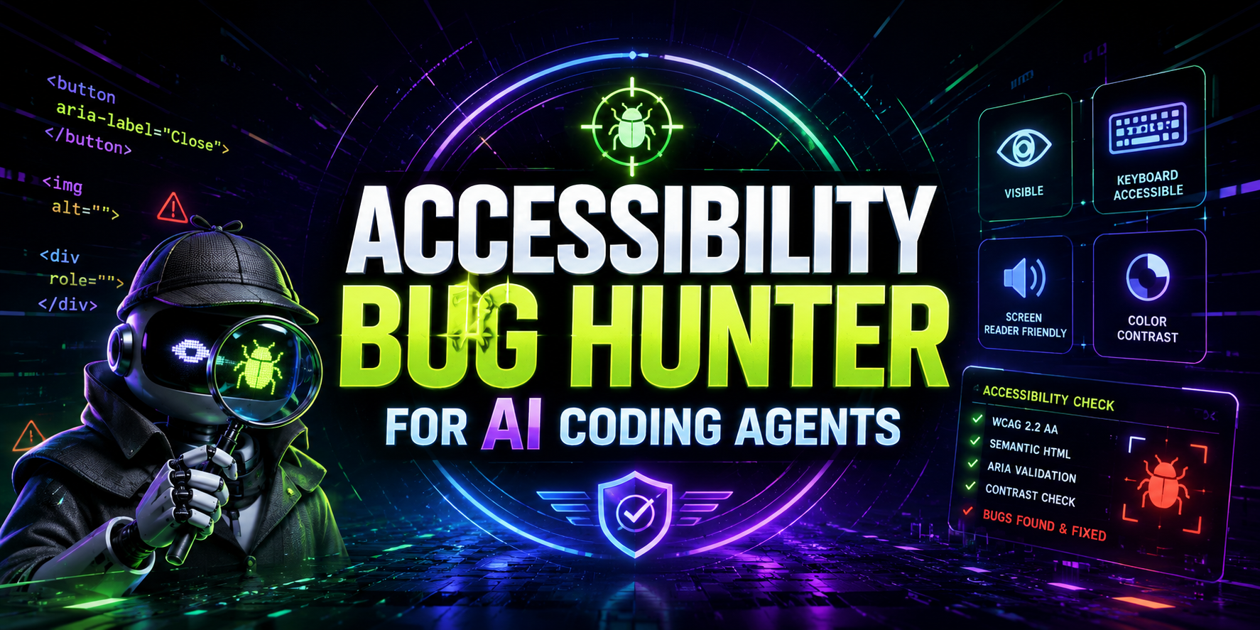 Accessibility Bug Hunter for AI Coding Agents