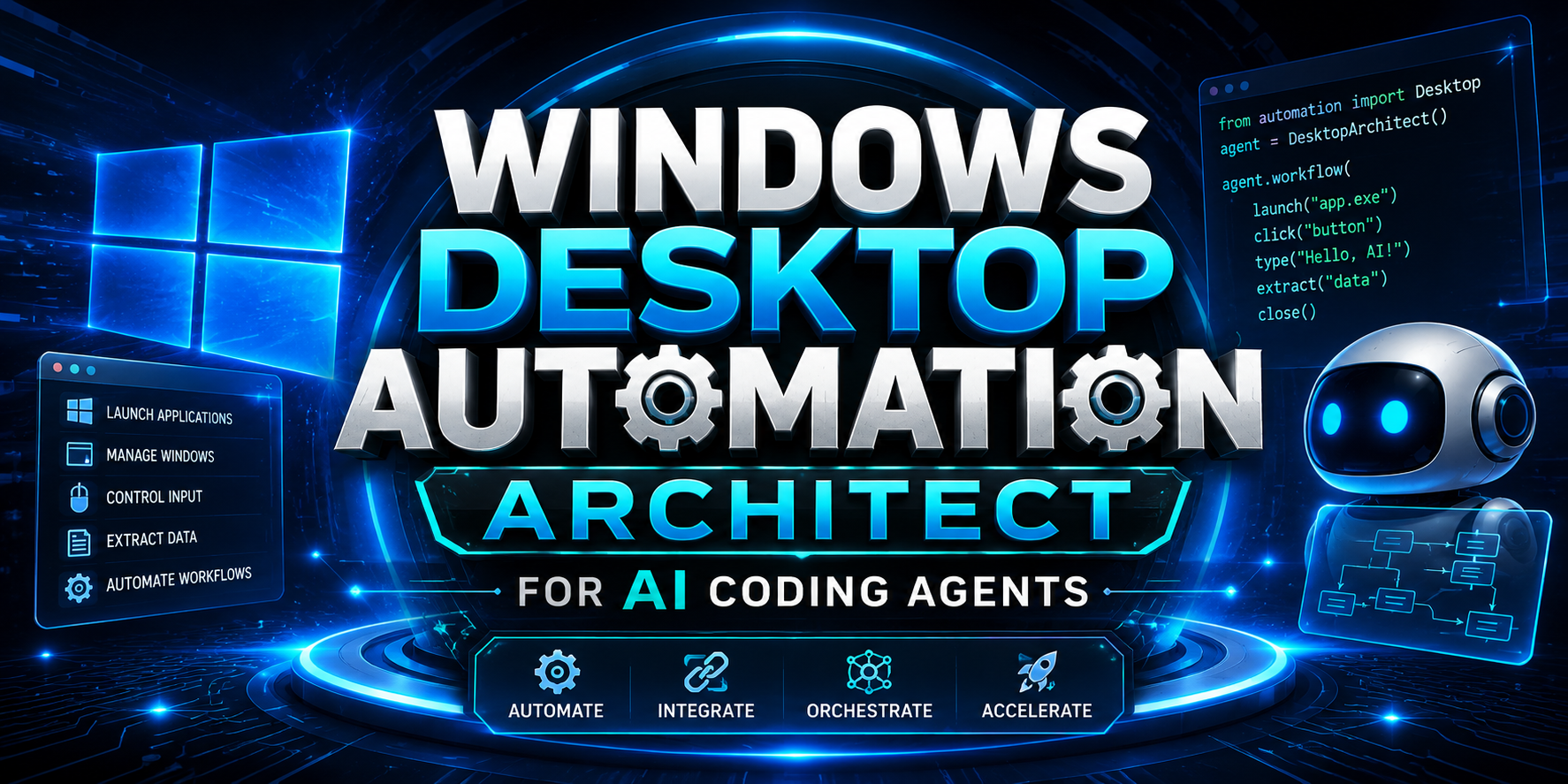 Windows Desktop Automation Architect for AI Coding Agents