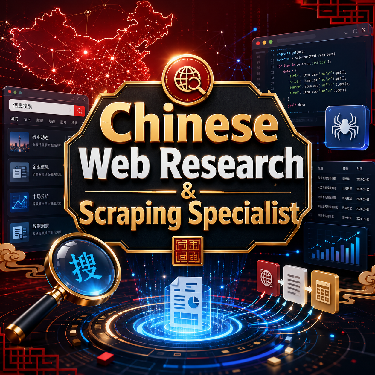 Chinese Web Research & Scraping Specialist