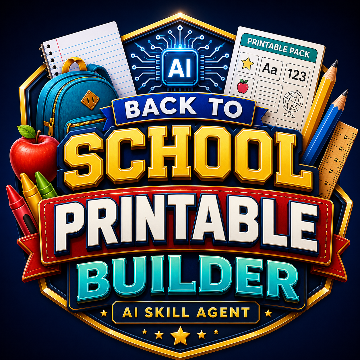Back to School Printable Pack Builder