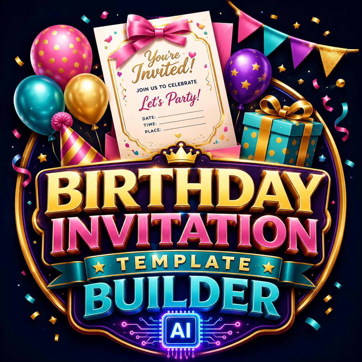 Birthday Invitation Template Builder
