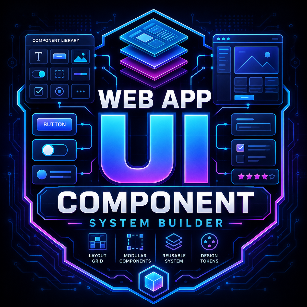 Web App UI Component System Builder