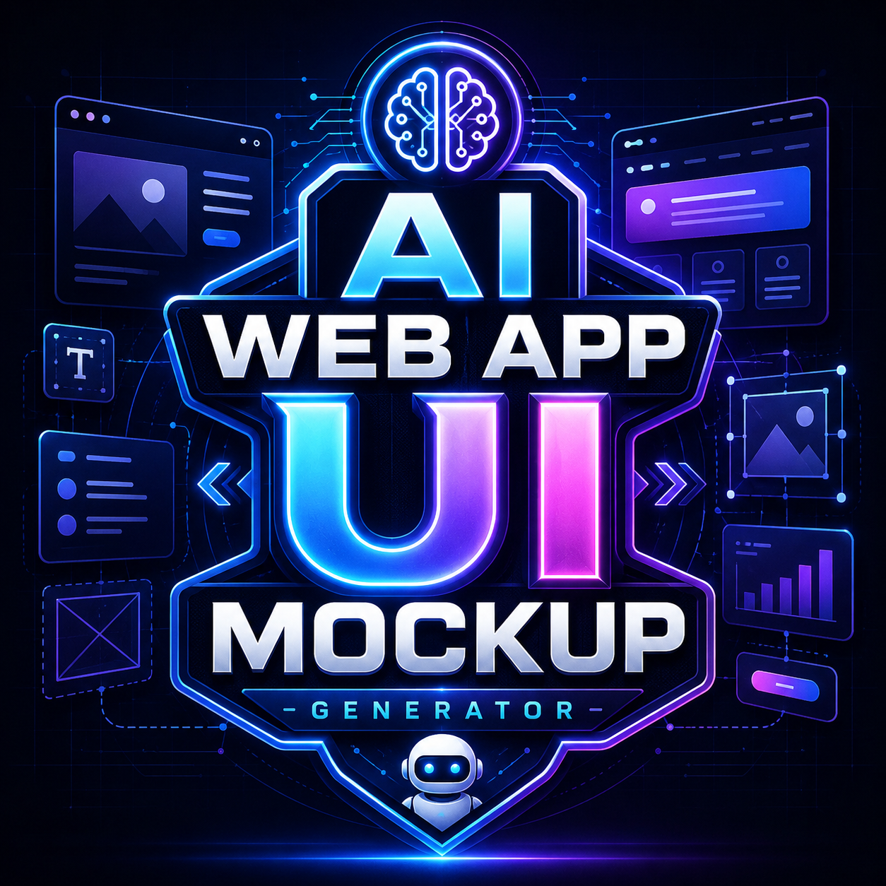 AI Web App UI Mockup Generator