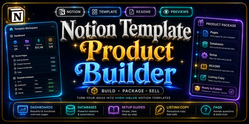 Notion Template Product Builder