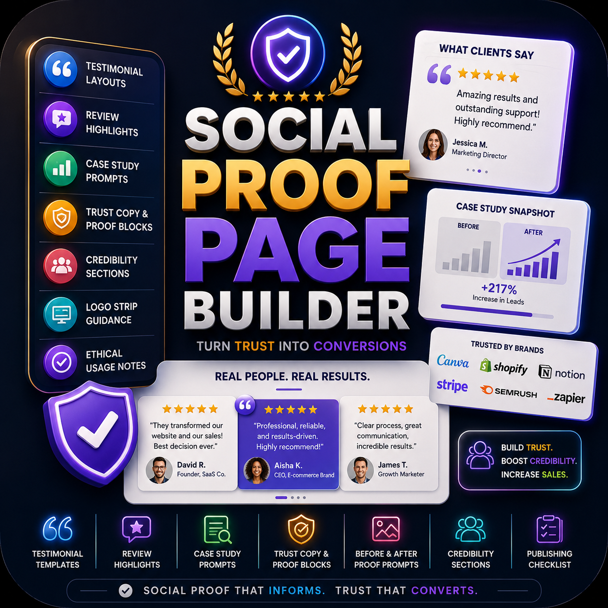 Social Proof Page Builder