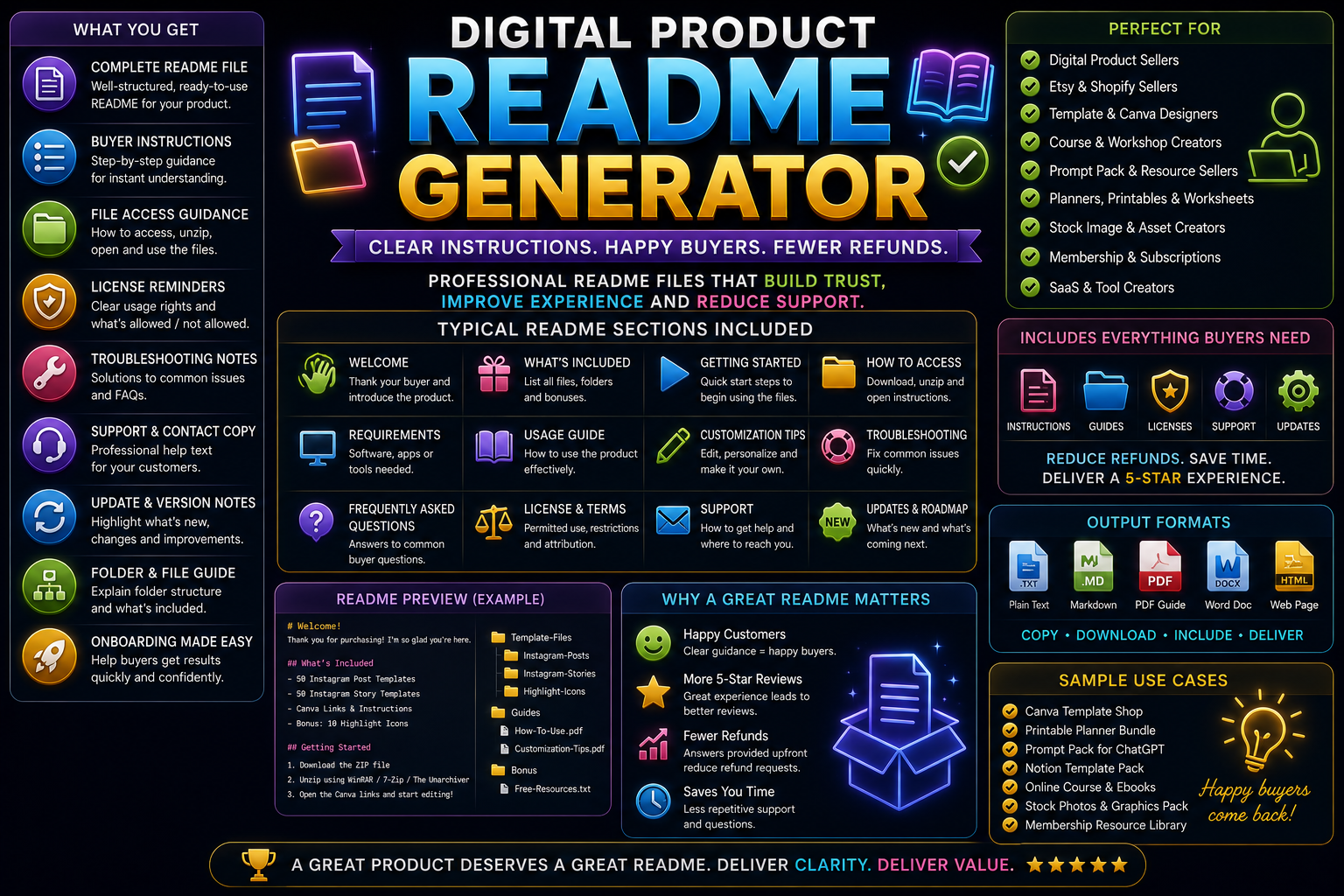 Digital Product README Generator