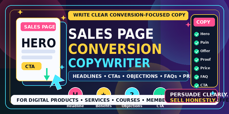 Sales Page Conversion Copywriter