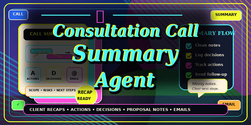 Consultation Call Summary Agent