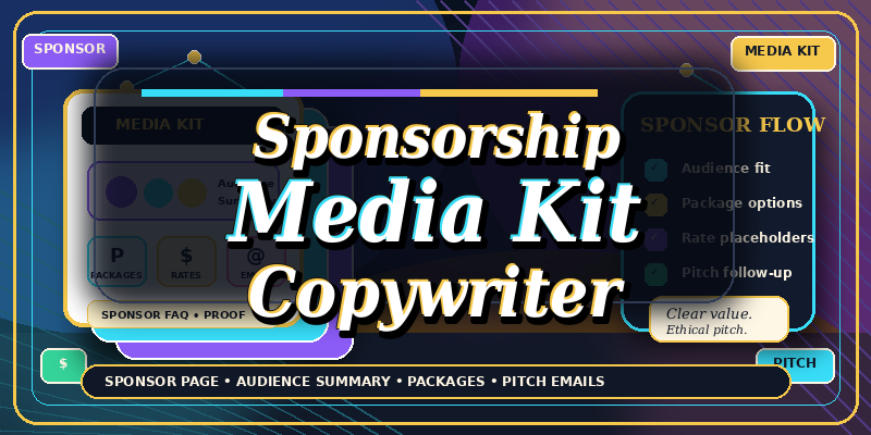 Sponsorship Media Kit Copywriter