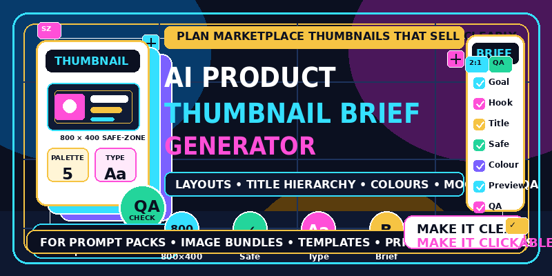 AI Product Thumbnail Brief Generator