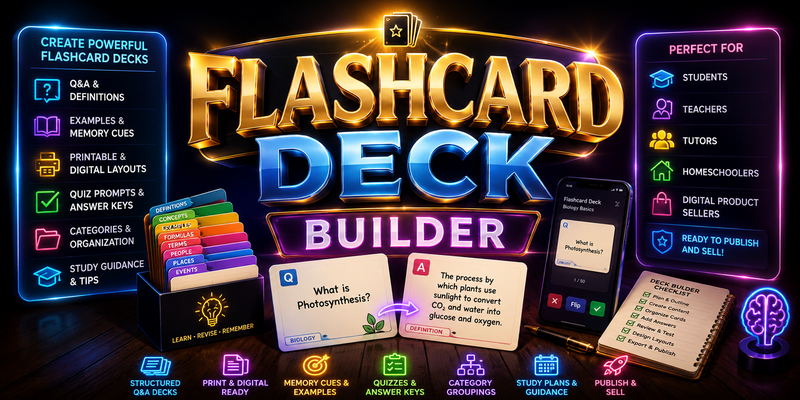 Flashcard Deck Builder