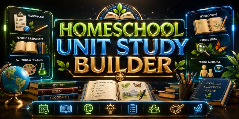 Homeschool Unit Study Builder