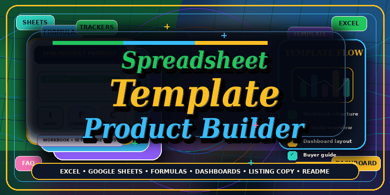 Spreadsheet Template Product Builder