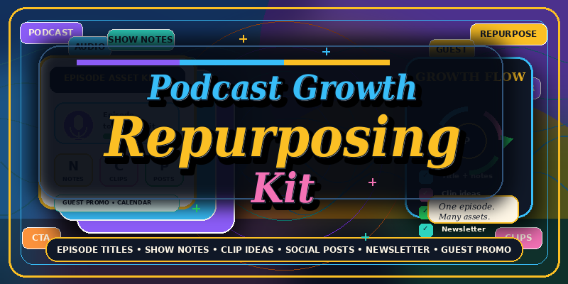 podcast growth repurposing kit