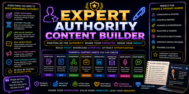 Expert Authority Content Builder
