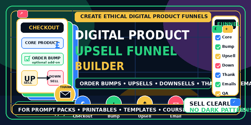 Digital Product Upsell Funnel Builder