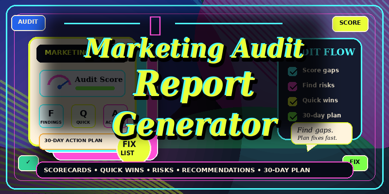 Marketing Audit Report Generator