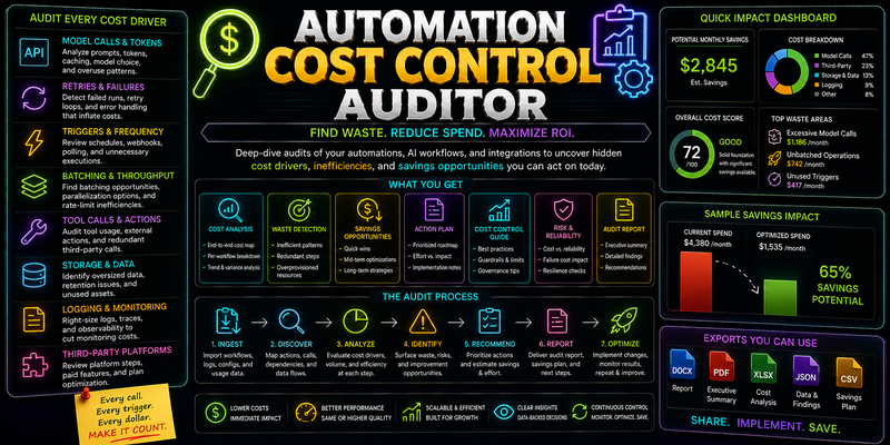 Automation Cost Control Auditor