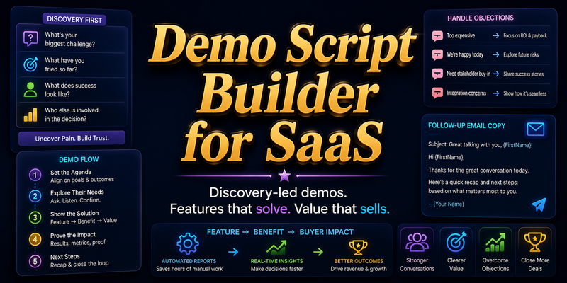 Demo Script Builder for SaaS