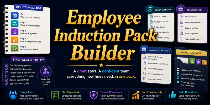 Employee Induction Pack Builder