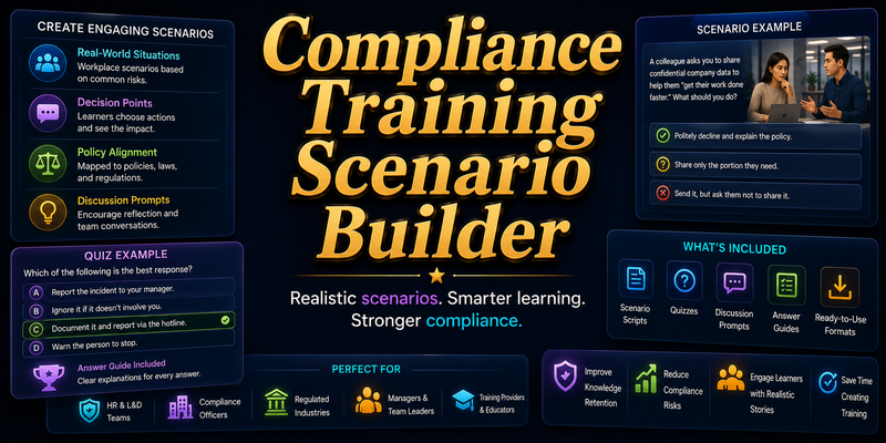 Compliance Training Scenario Builder