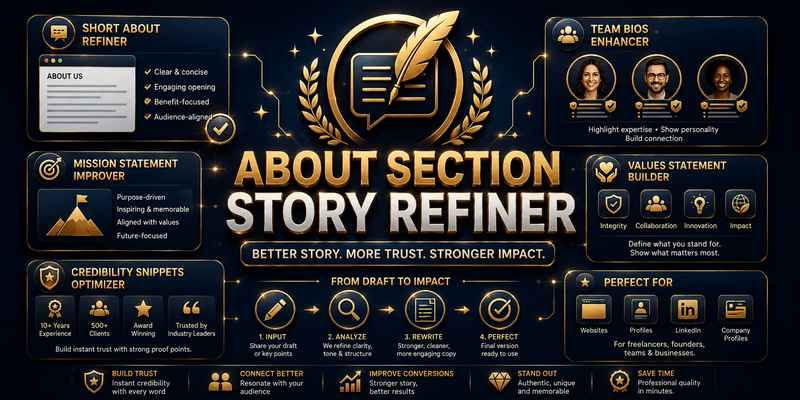 About Section Story Refiner