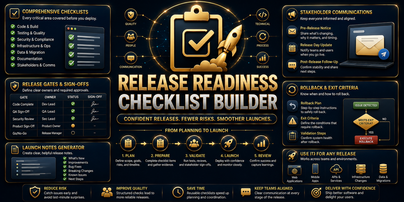 Release Readiness Checklist Builder