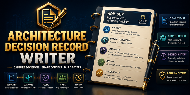 Architecture Decision Record Writer