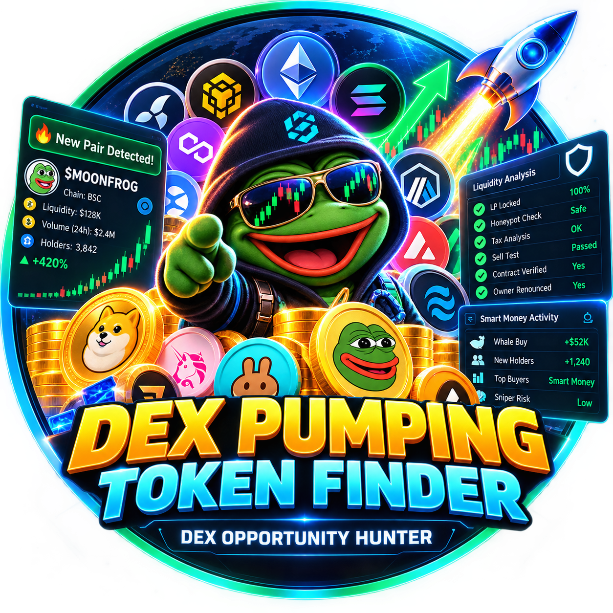 DEX Pumping Token Finder - DEX Opportunity Hunter