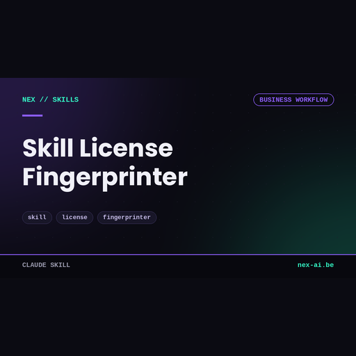 skill-license-fingerprinter