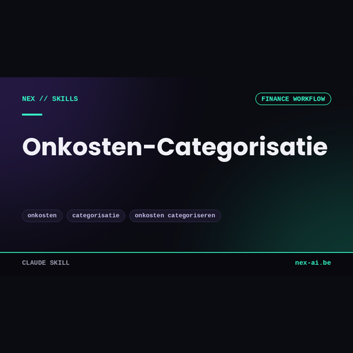 onkosten-categorisatie