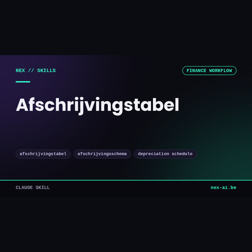 afschrijvingstabel