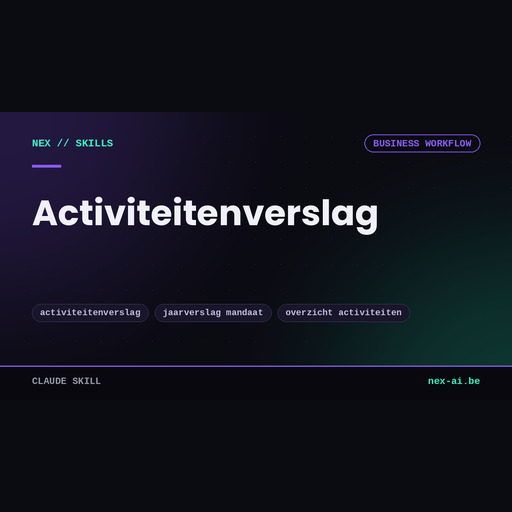 activiteitenverslag