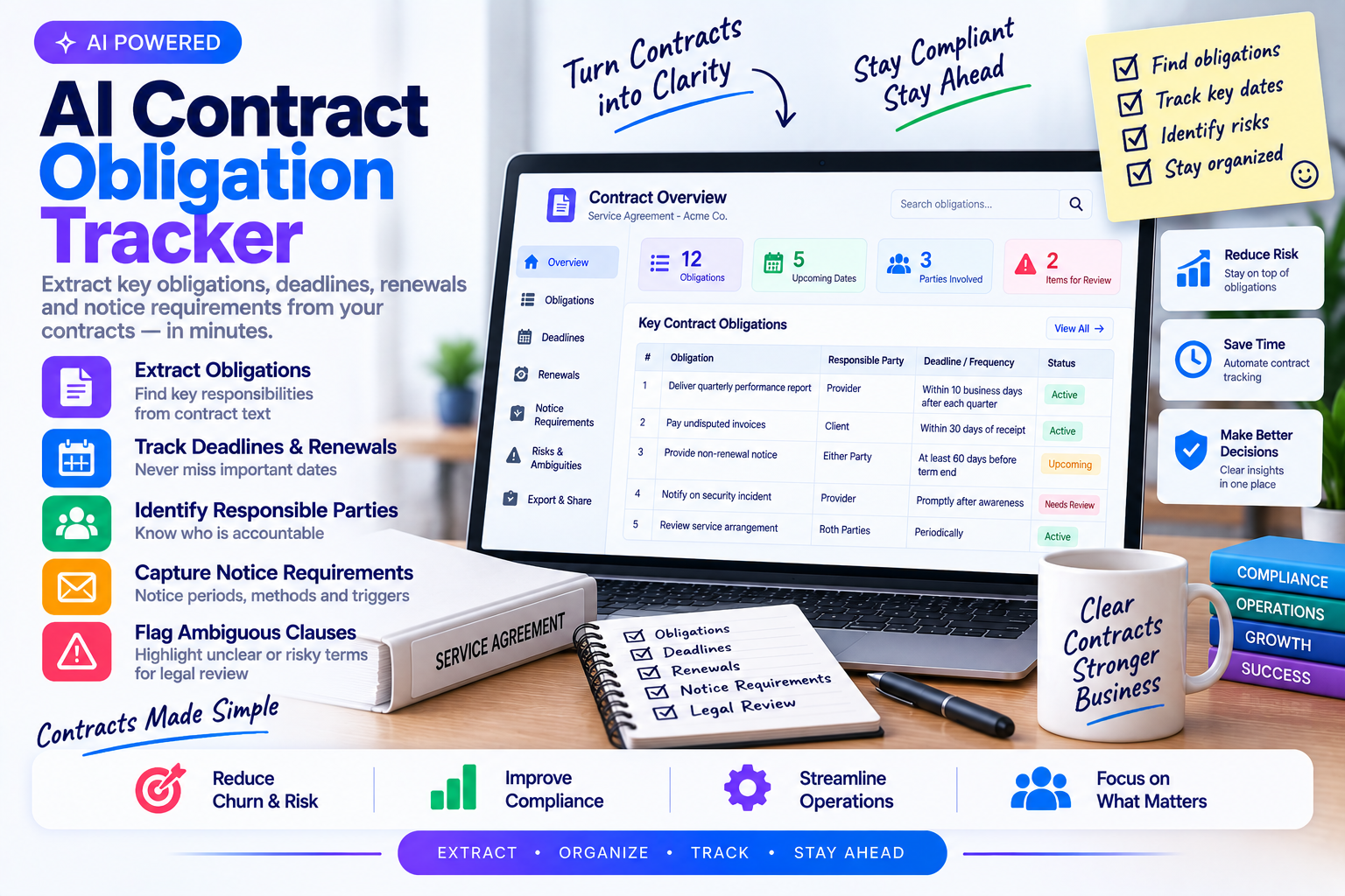 AI Contract Obligation Tracker
