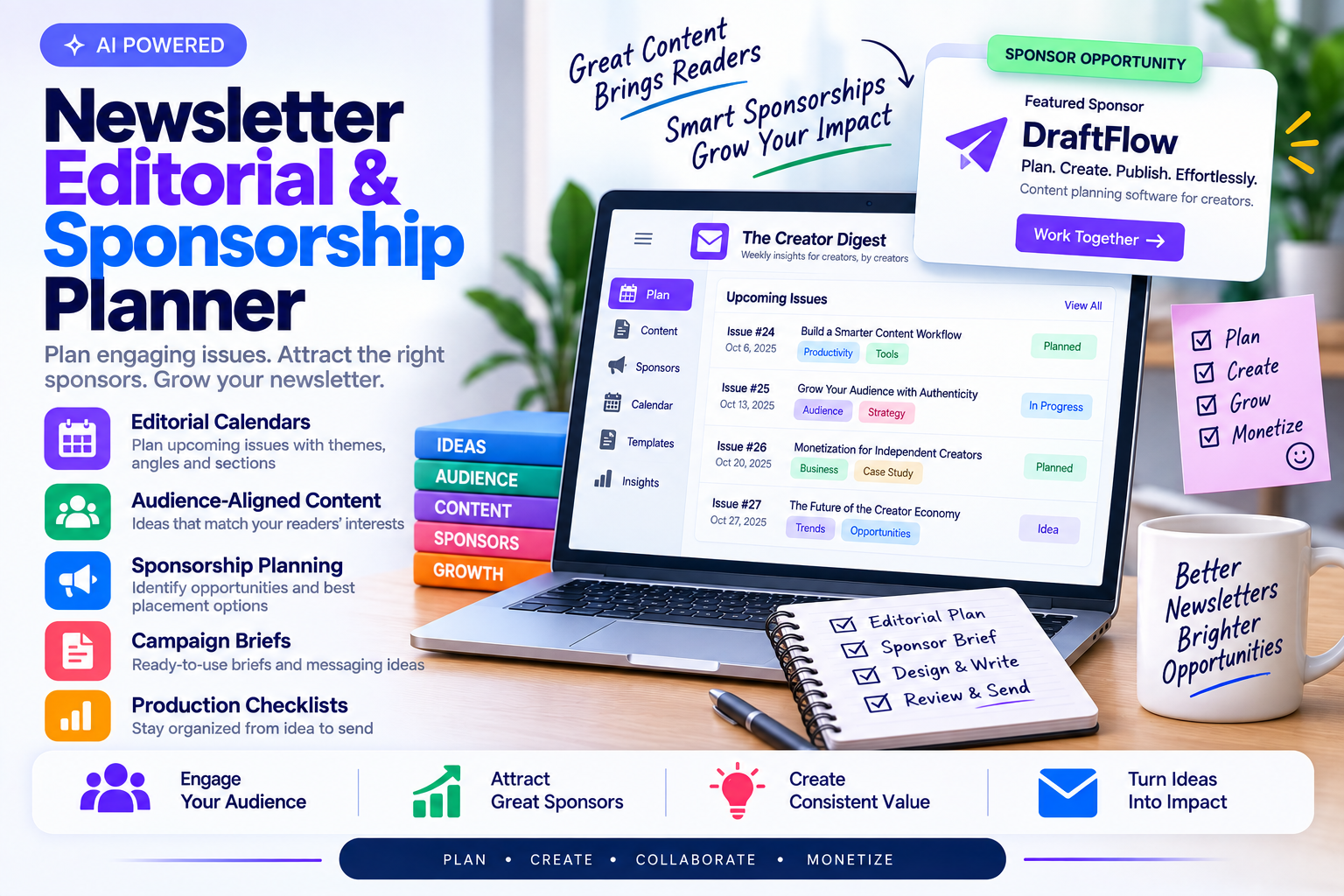 Newsletter Editorial & Sponsorship Planner